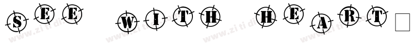 see with heart字体转换
